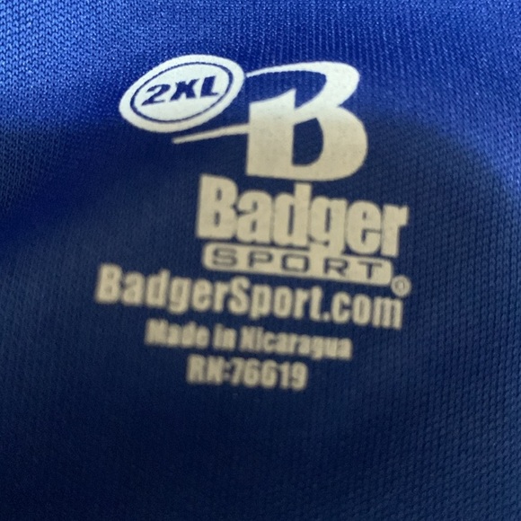 Men’s Badger Sport t-shirt 2xl blue. - Picture 3 of 3